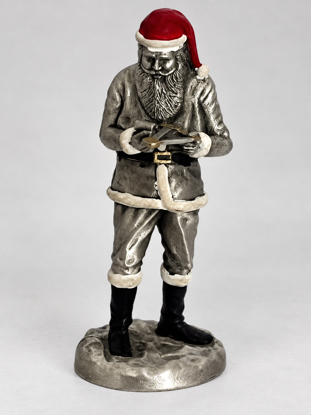 Hudson Pewter Santa 5333 Celestial Sextant P.W. Baston 1990 Vintage